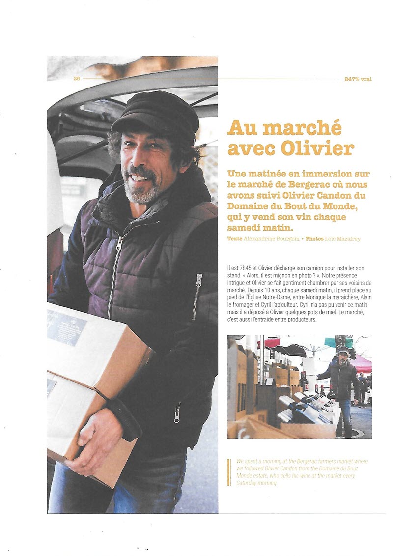 AU MARCHÉ AVEC OLIVIER